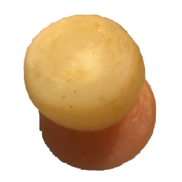 Vintage Mushroom wax Large Is Blues Green Marbled Small Orange /yellow Boho - Picture 7 of 8